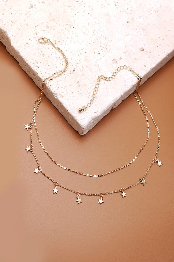 Double Layer Star Necklace