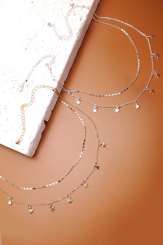 Double Layer Star Necklace